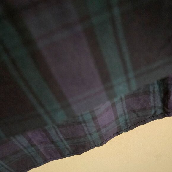 J.Crew Blackwatch Plaid Jewel Embellished Sustainable Cotton Blouse Size 2 - Picture 8 of 10